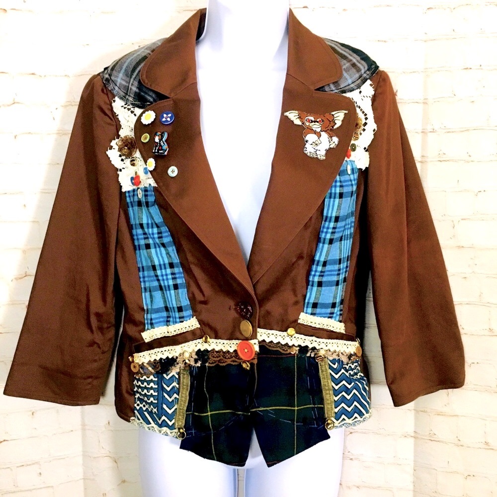 😈 Gremlins Gizmo Patchwork Blazer 👀